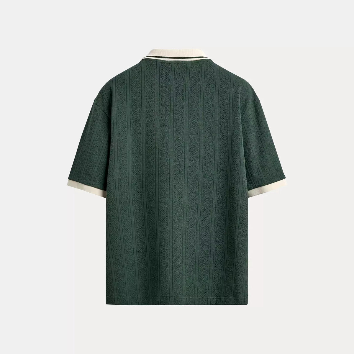Jacquard Embroidered Stripe Polo
