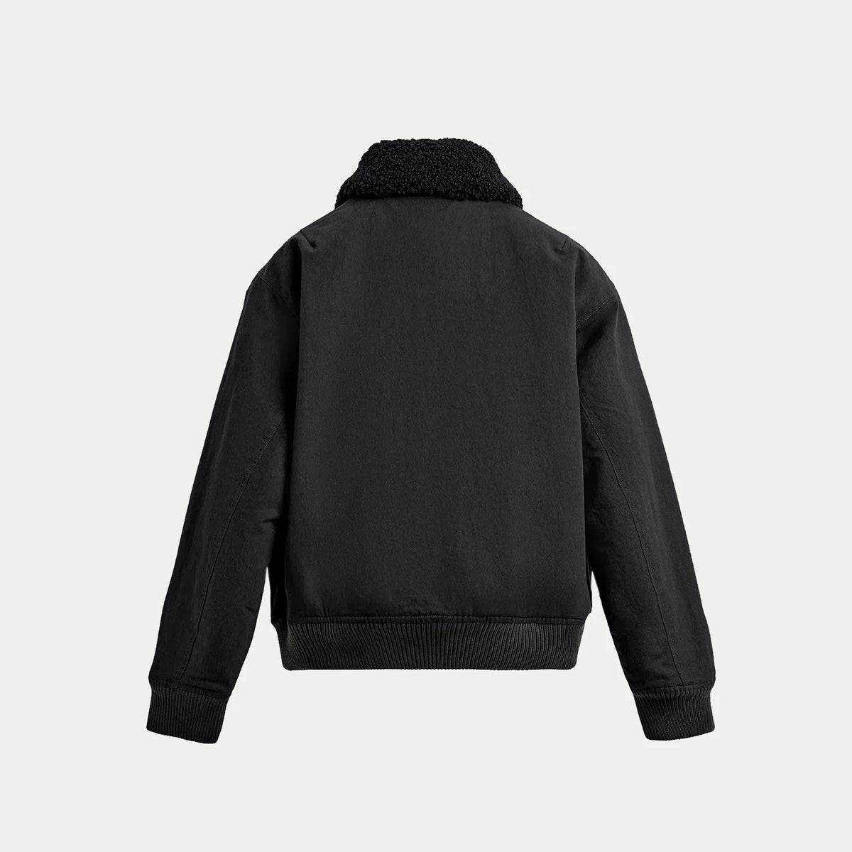 Paneled Collar Flight Jacket