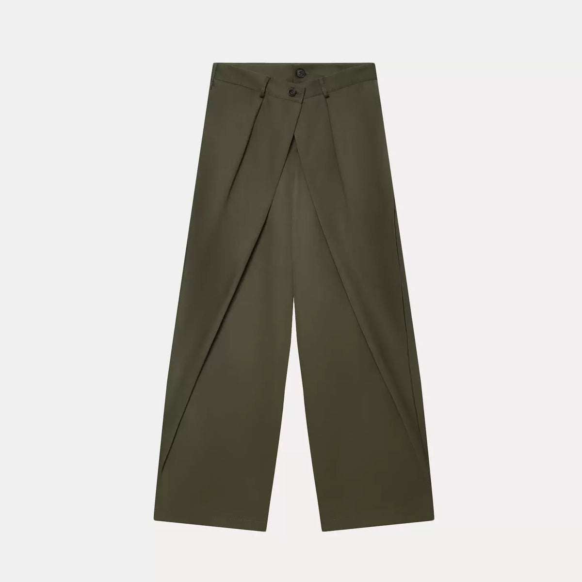 Relaxed Straight-Leg Trousers