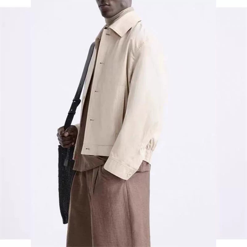 White Collar Casual Jacket
