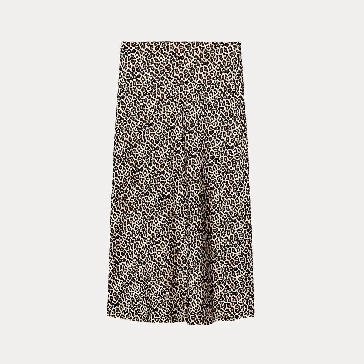 Polka Dot High-Waist Midi Skirt