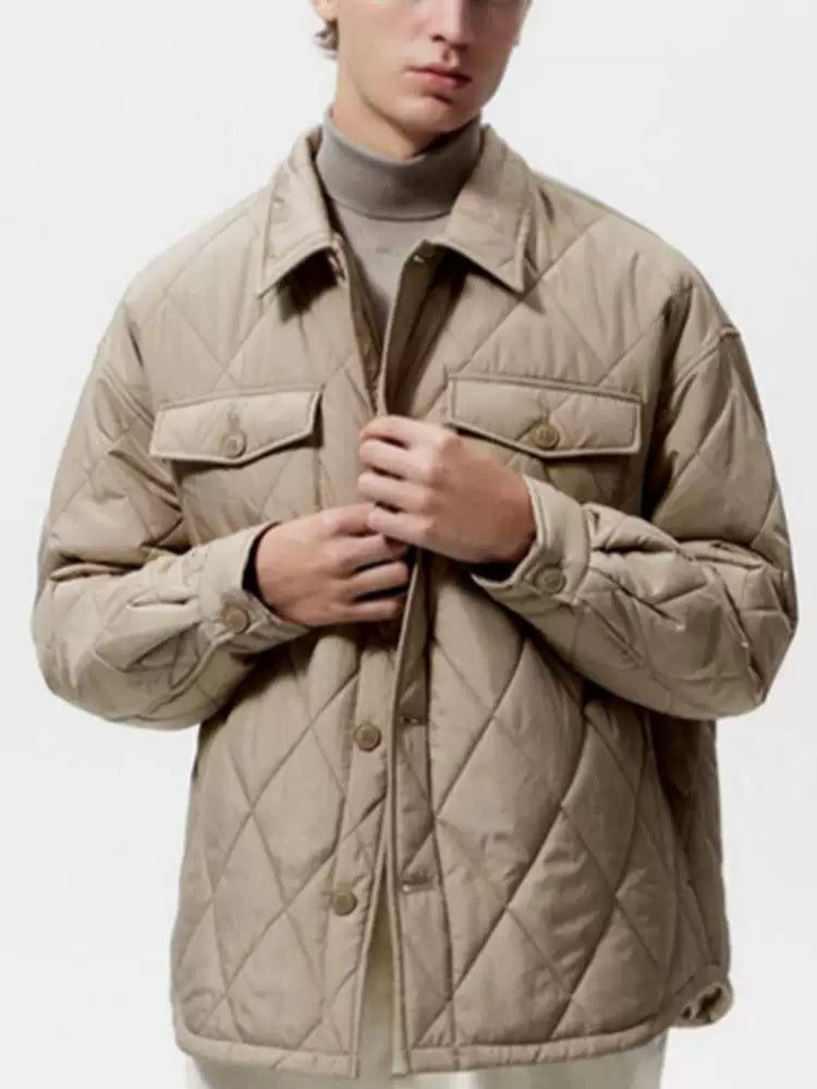 Lightweight Quilted Shirt Jacket