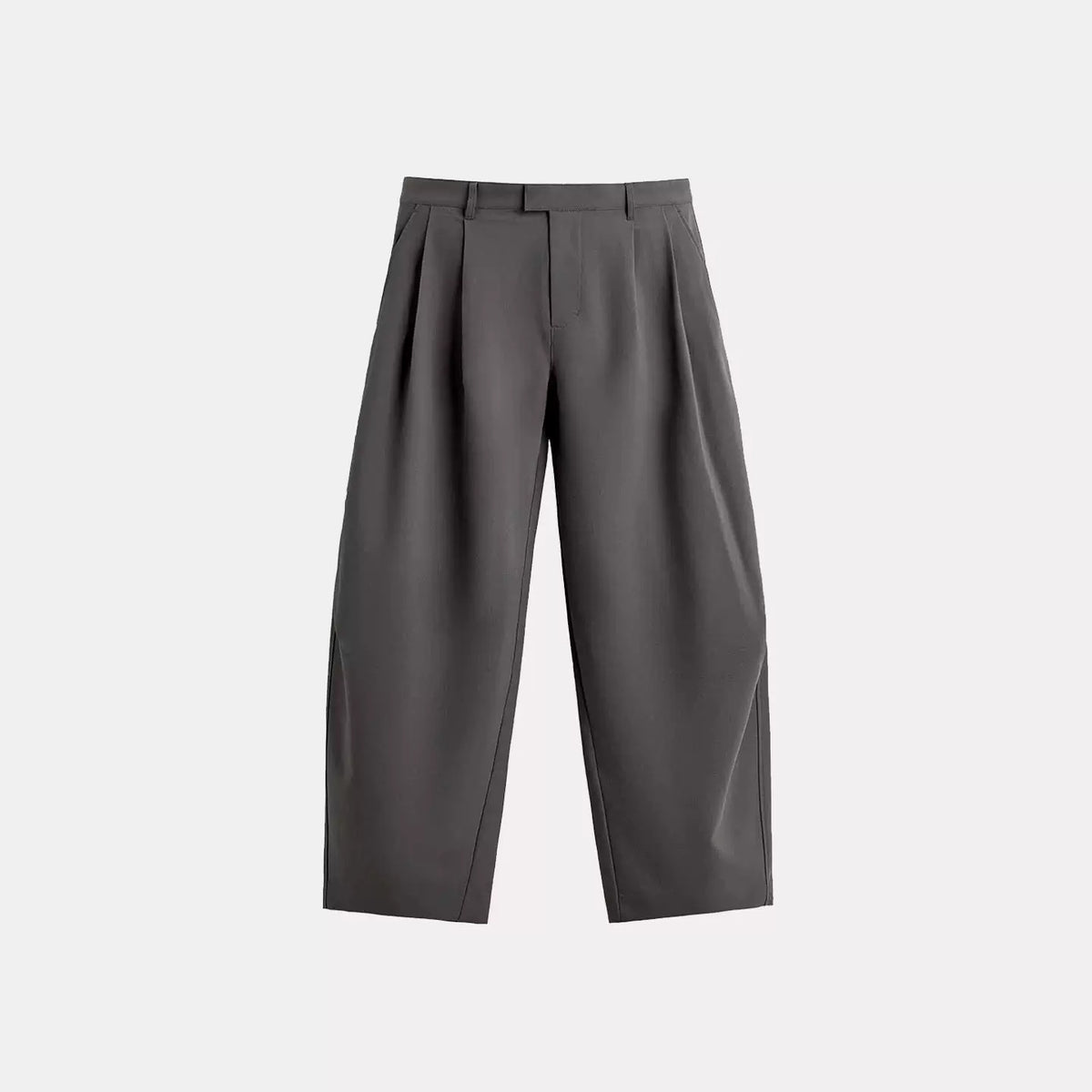 Pleated Relaxed Long Trousers