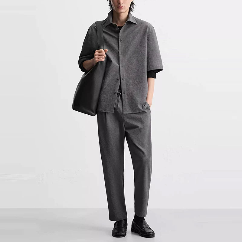 Seersucker Short-Sleeve Shirt