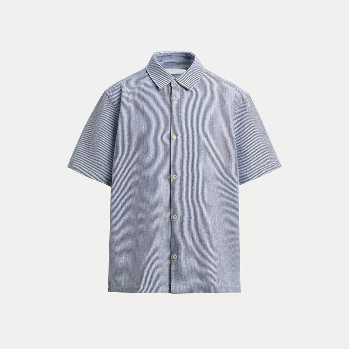 Structured Slim Short-Sleeve Shirt