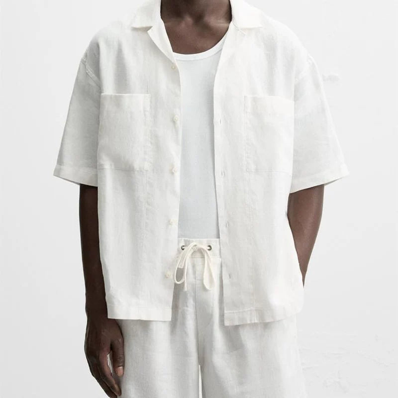 Shirt and Drawstring Shorts Set