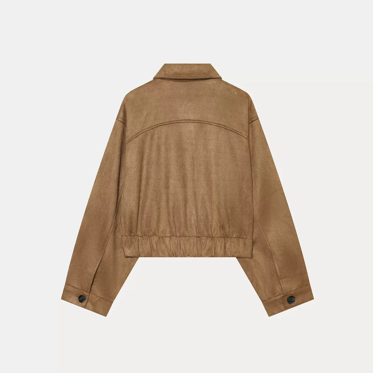 Relaxed Single-Breasted Collar Jacket