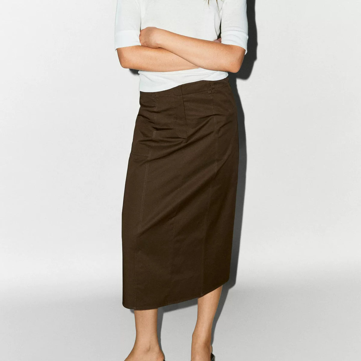 Retro Mid-Length Skirt