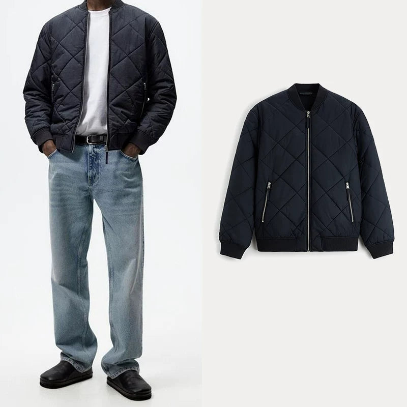 Lightweight Quilted Bomber Jacket
