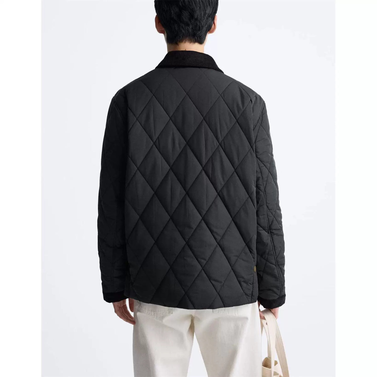 Diamond-Quilted Padded Jacket