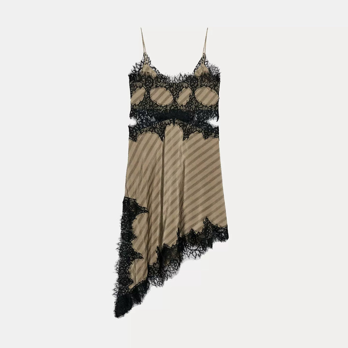 Lingerie-Style Cutout Dress