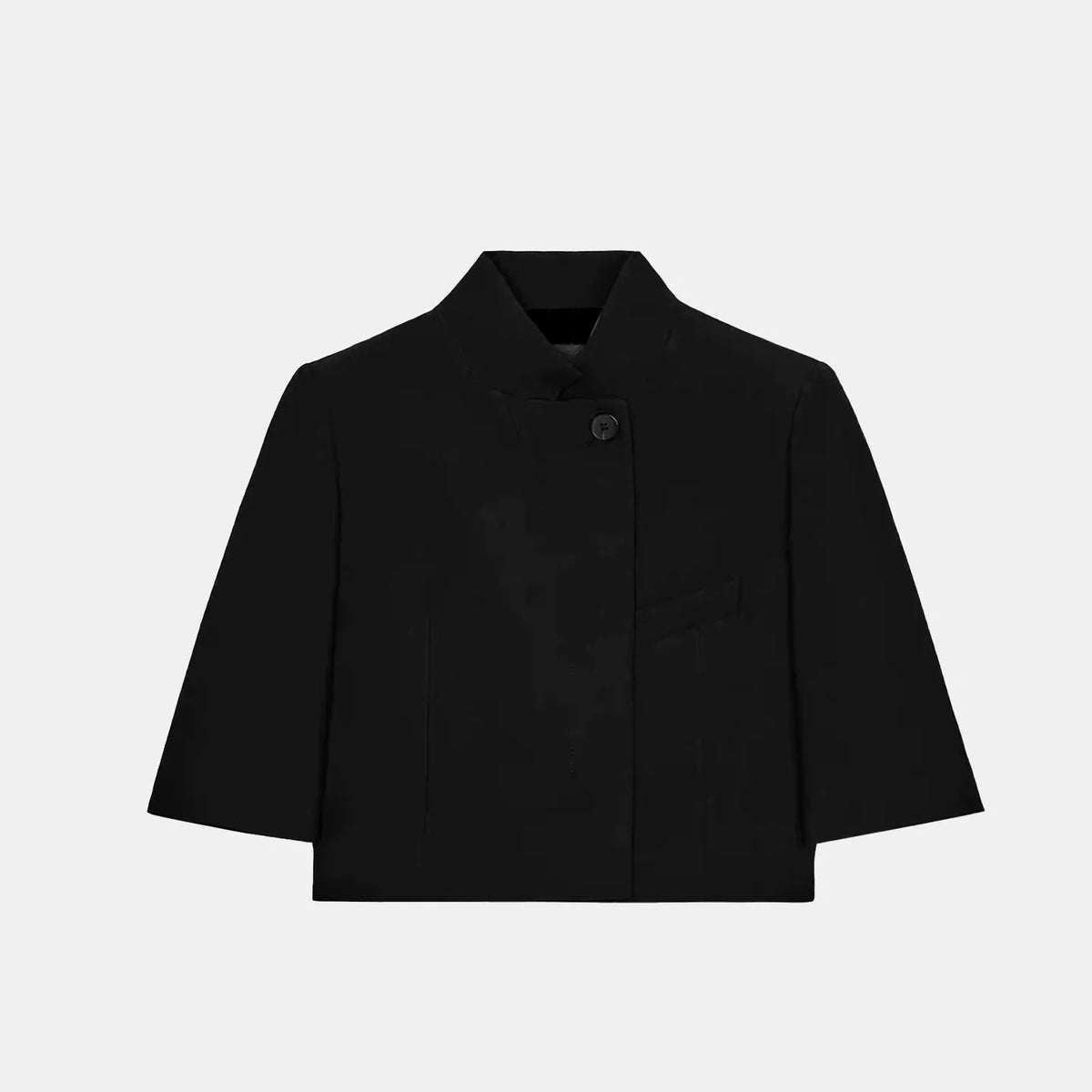 Short-Sleeve Cropped Blazer