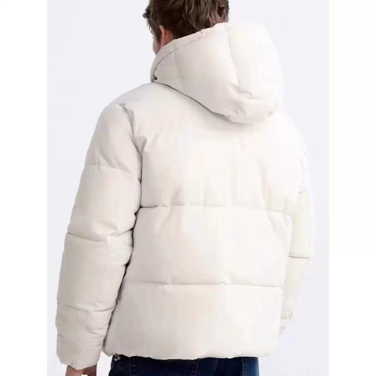 White Hooded Puffer Jacket