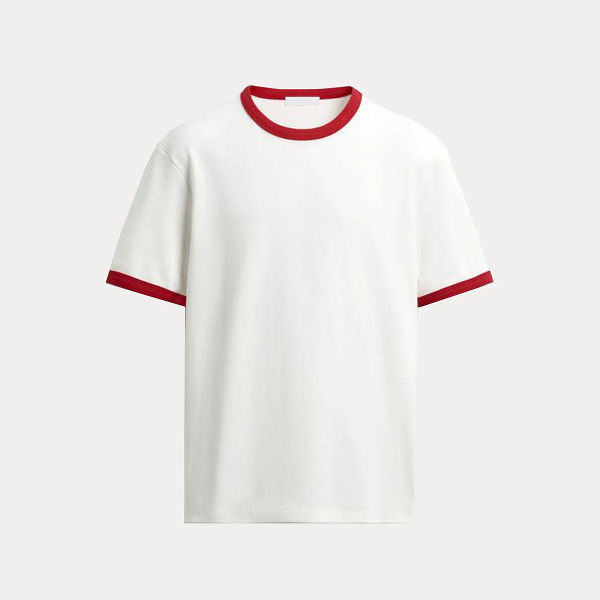 Contrast Textured Slim Crew Tee