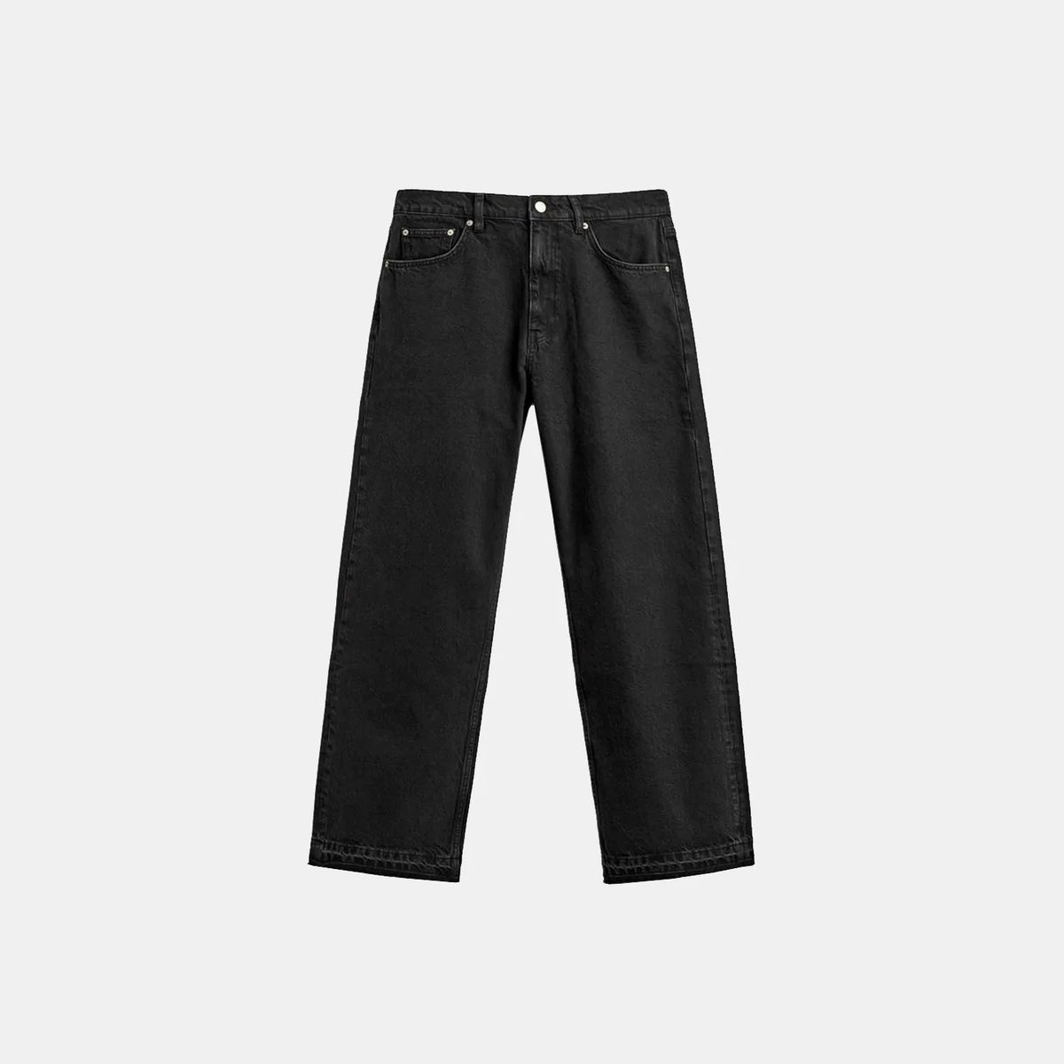 Mid-Rise Relaxed Straight Jeans