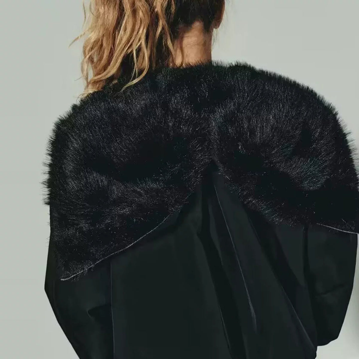 Faux Fur Hooded Jacket