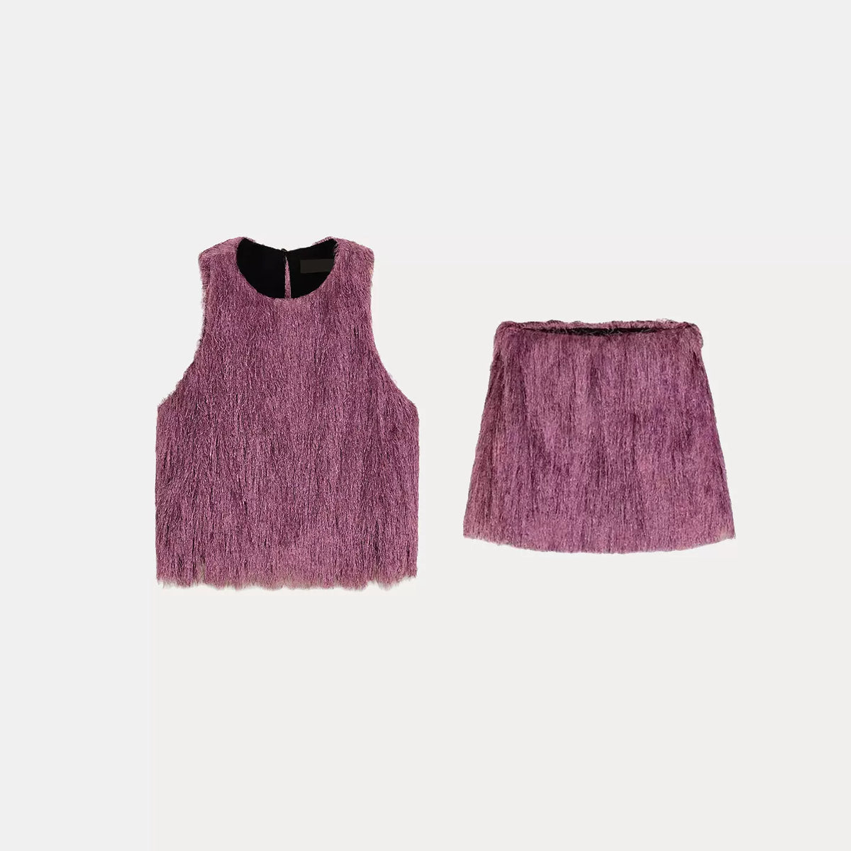 Sleeveless Top and Mini Skirt Set