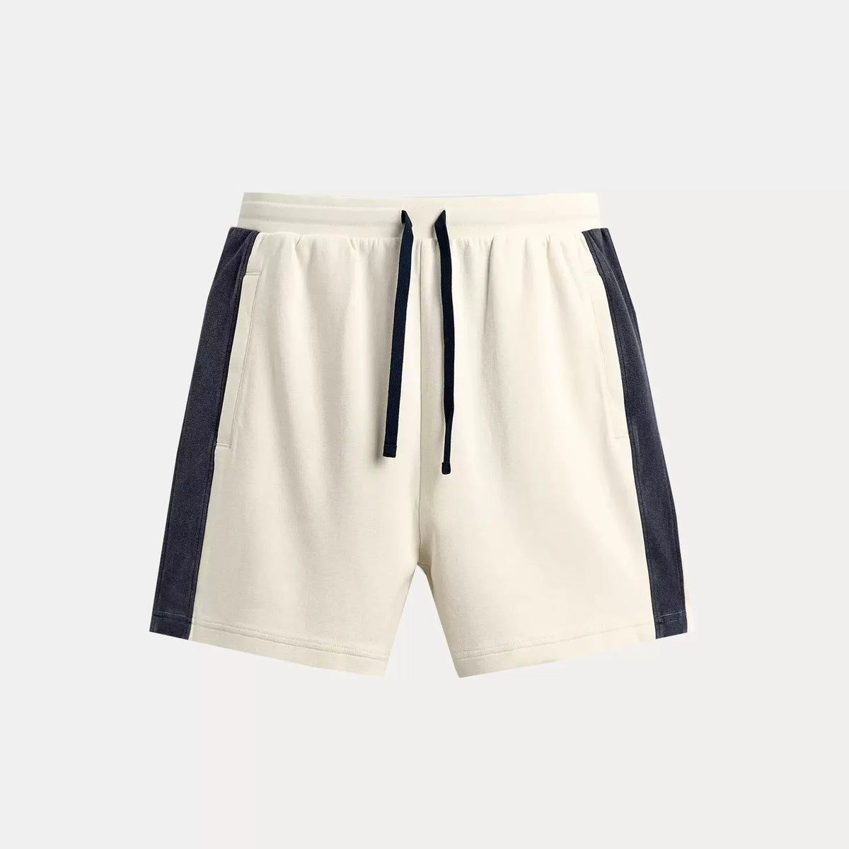 Striped Washed Jogger Shorts