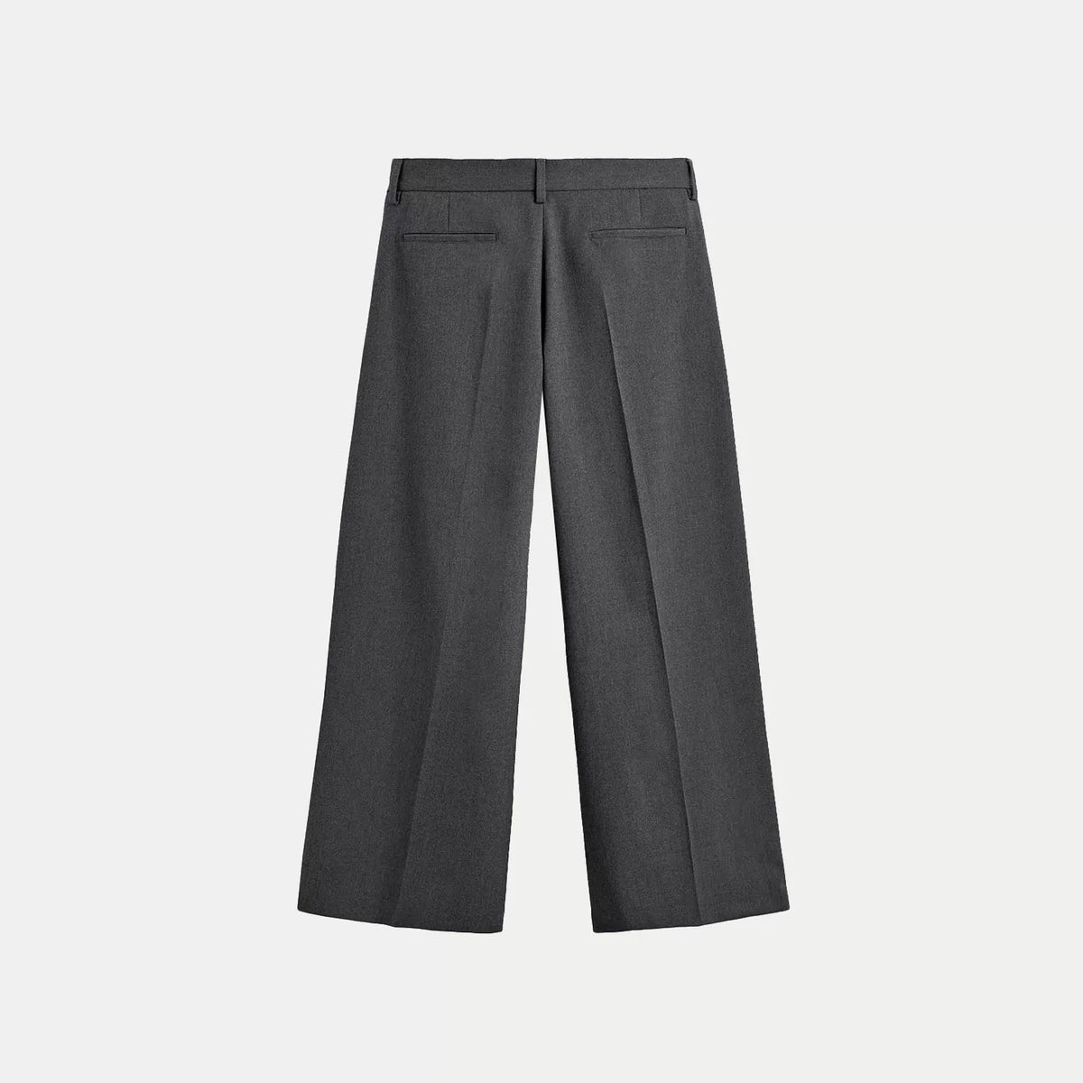 Pleated High-Waist Wide-Leg Trousers