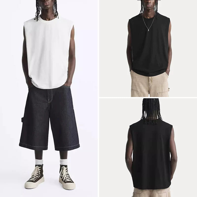 Relaxed Crew Neck Tank