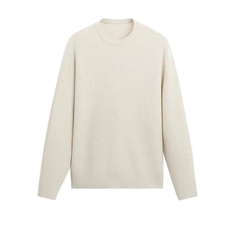 Textured Crew Neck Sweater