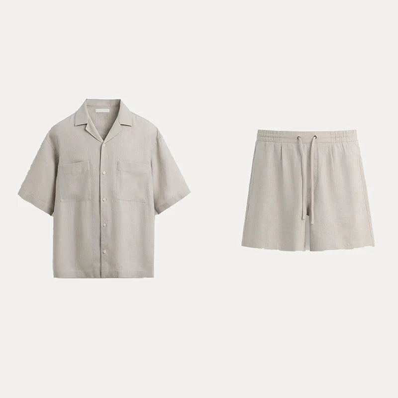 Shirt and Drawstring Shorts Set