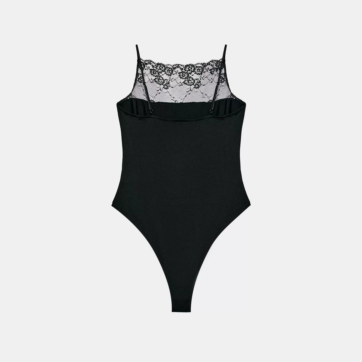 Lace Strap Square-Neck Jumpsuit