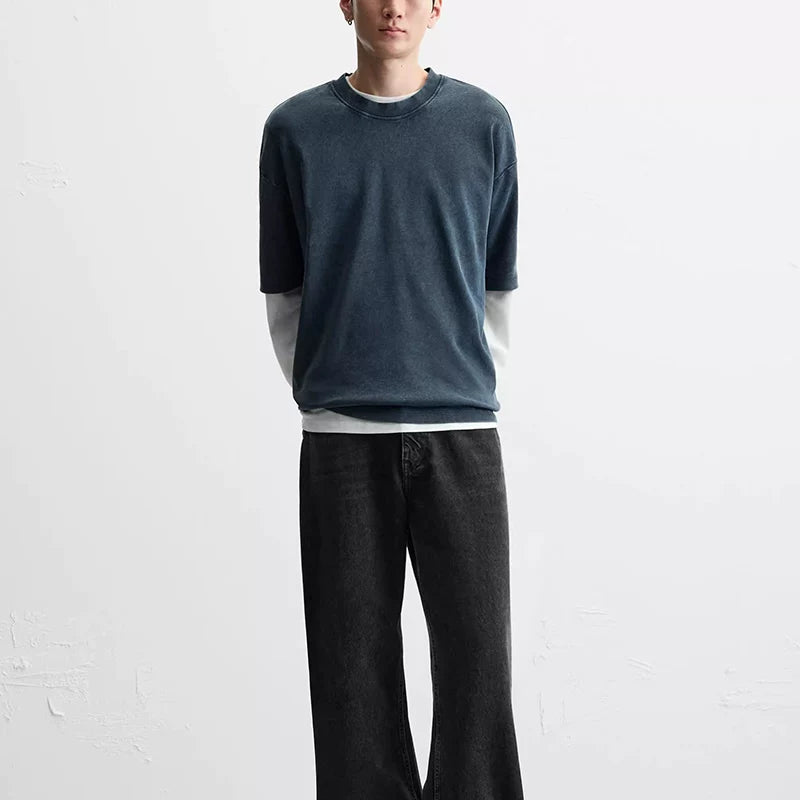 Double-Face Washed T-Shirt