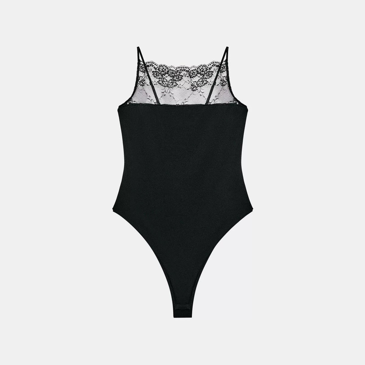 Lace Strap Square-Neck Jumpsuit
