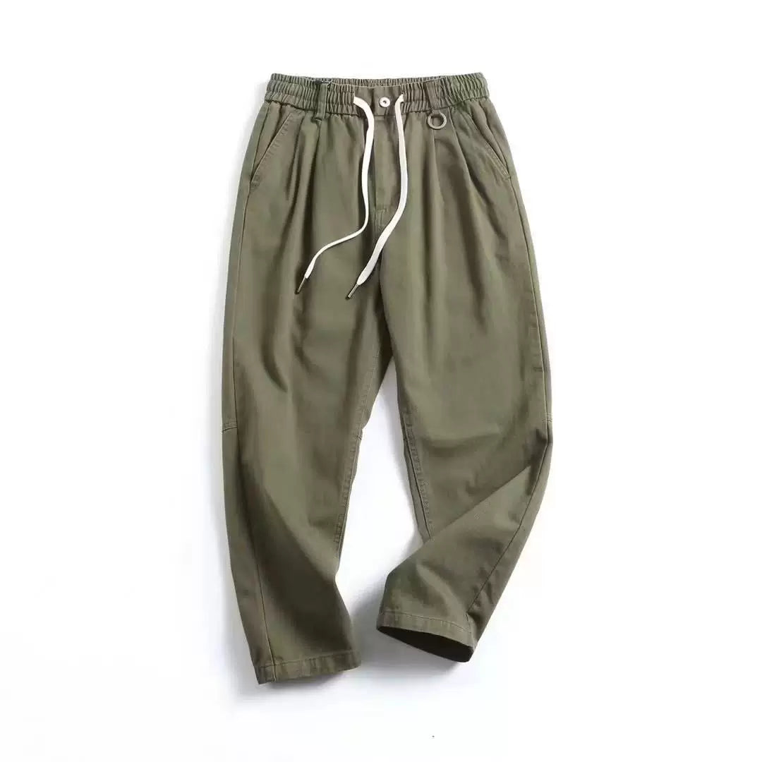 Loose Straight Cargo Trousers