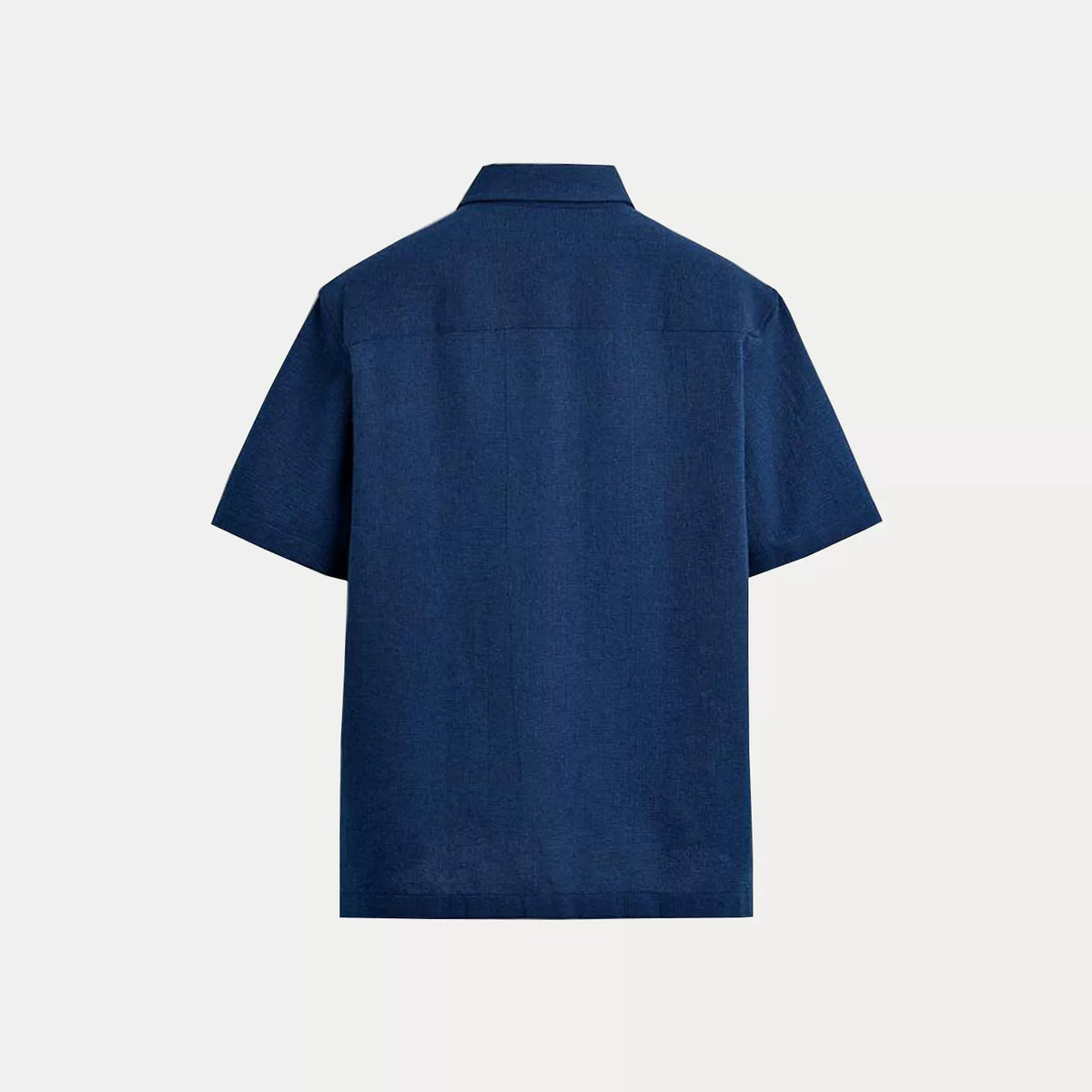 Structured Slim Short-Sleeve Shirt