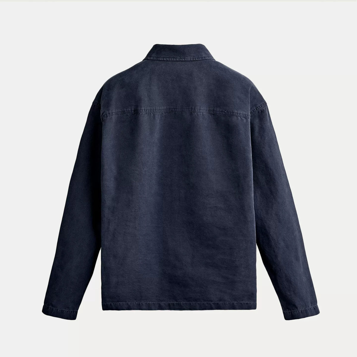 Knot-Button Slim Overshirt
