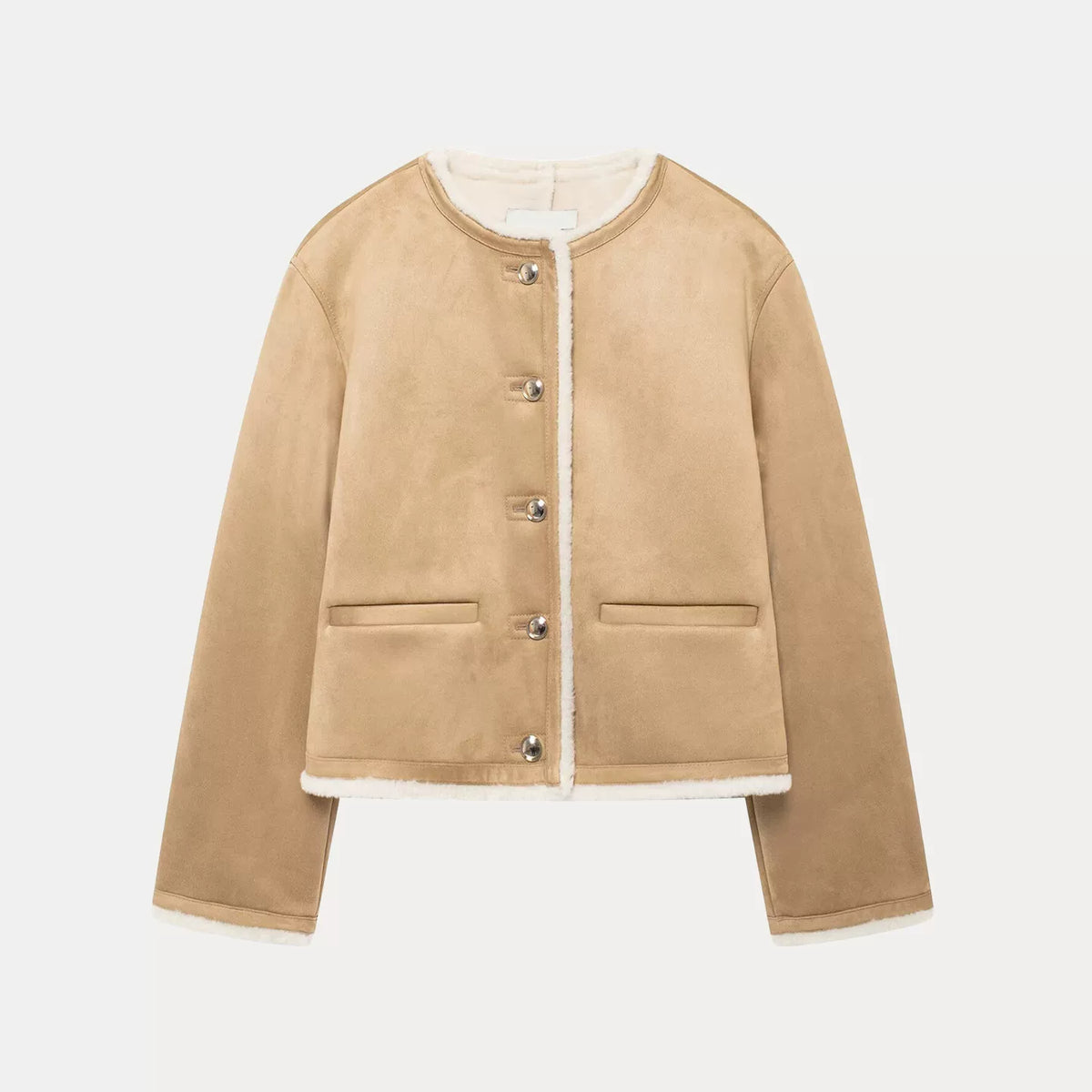 Reversible Metal-Button Jacket