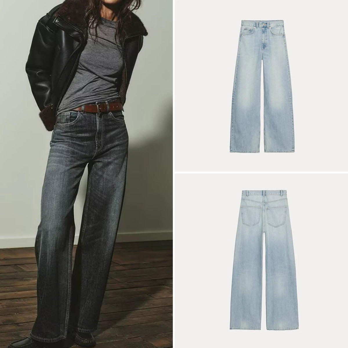 Relaxed Wide-Leg Jeans