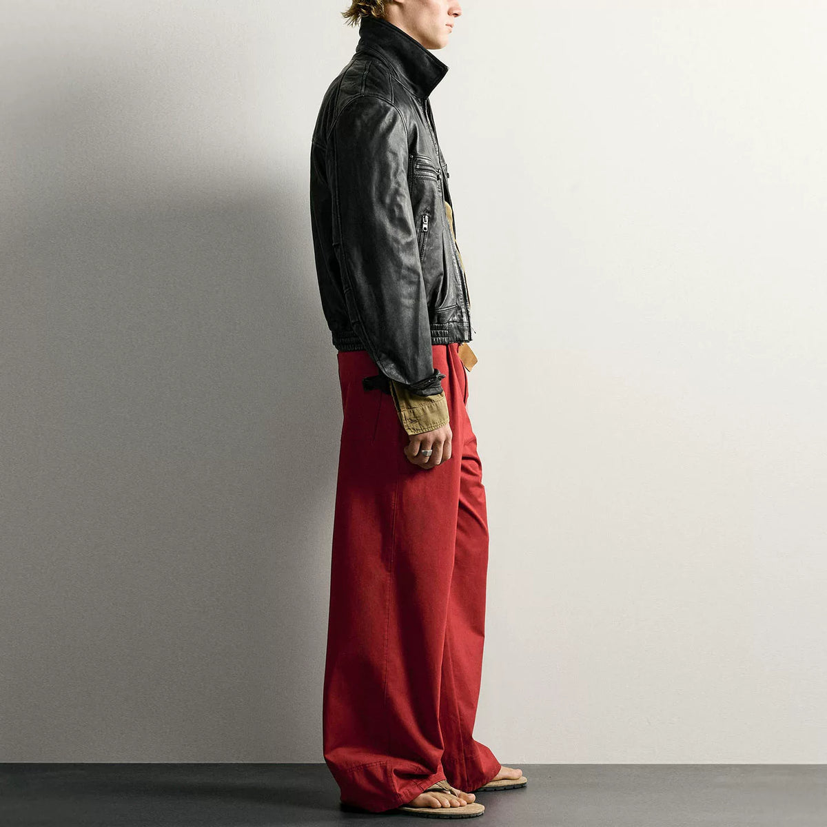 Cropped Zip Collar Jacket
