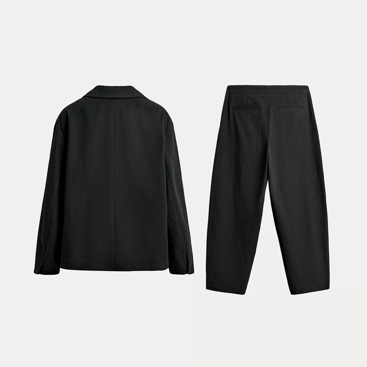 Relaxed Jacket and Balloon Trousers Set