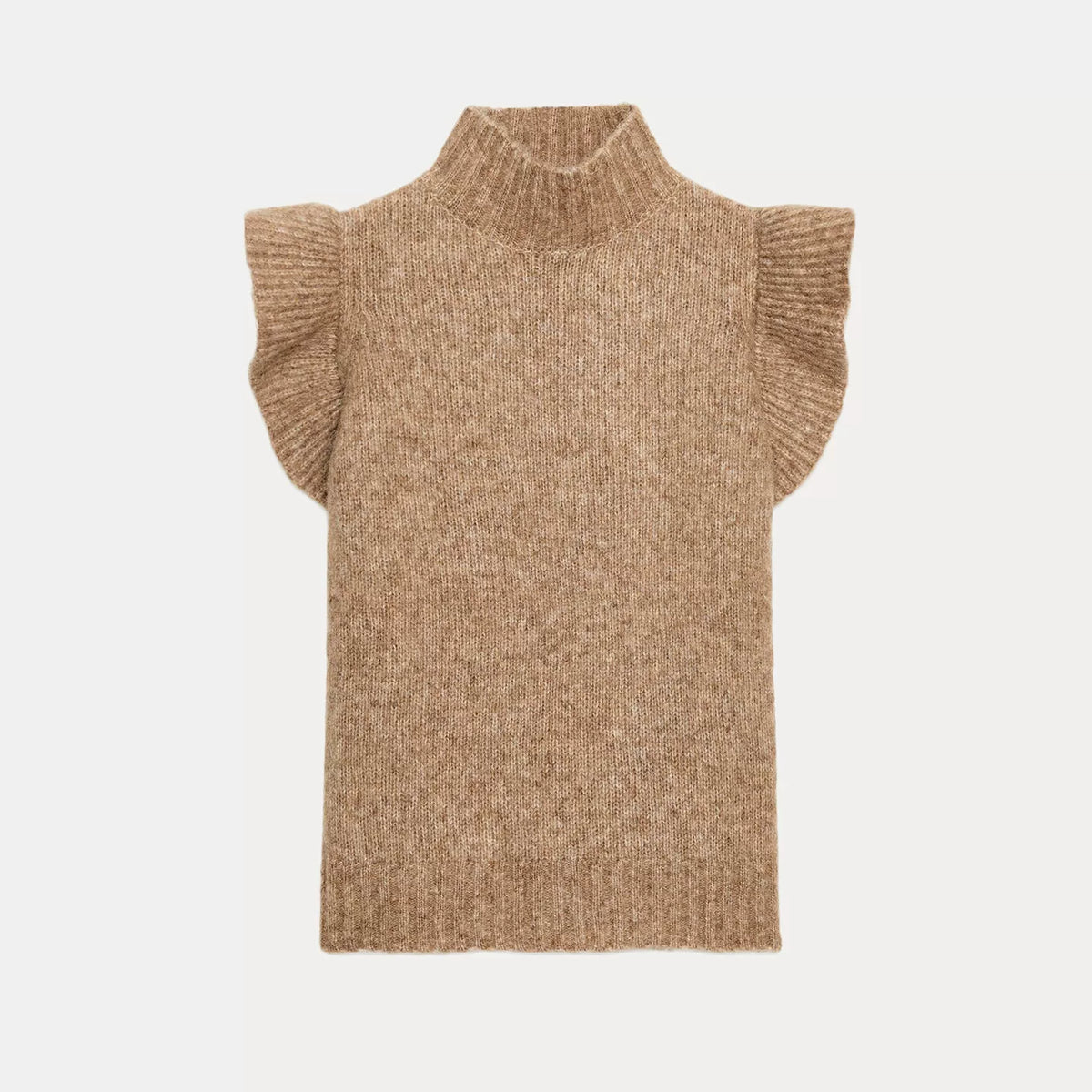 Two-Tone Layered Knit Vest