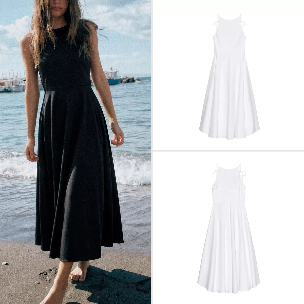 Volume Strap Dress