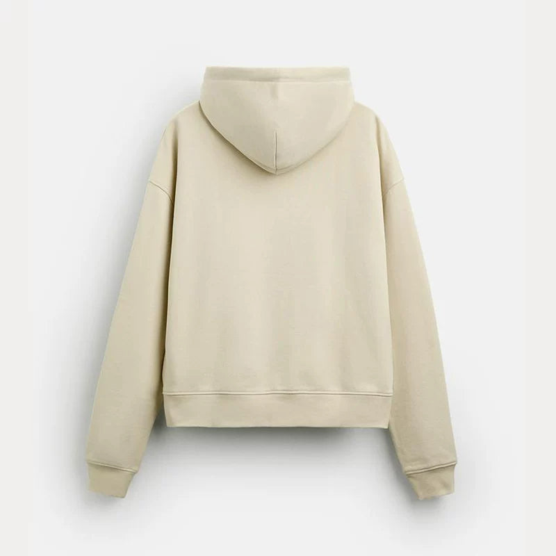 Relaxed Zip-Front Hoodie