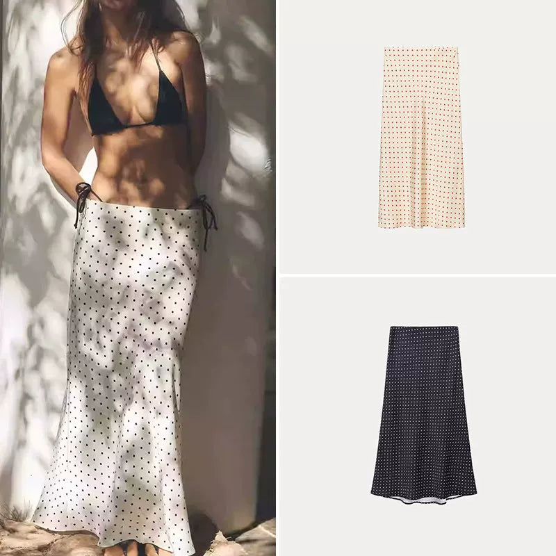 Straight-Cut Midi Skirt