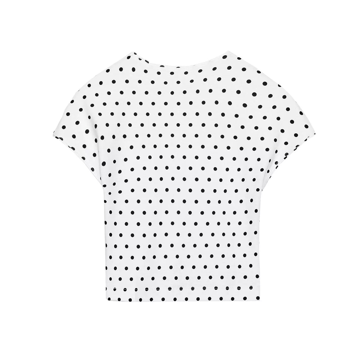 Cropped Slim Crew Neck T-Shirt