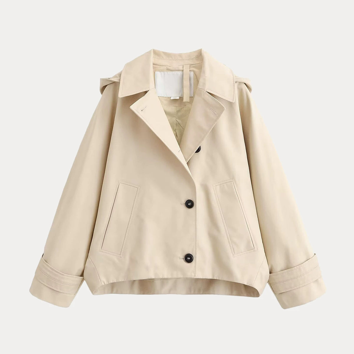 Hooded Cape Trench Coat