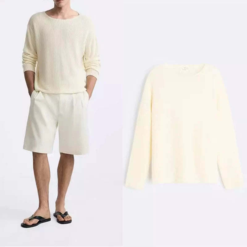 White Crew Neck Sweater