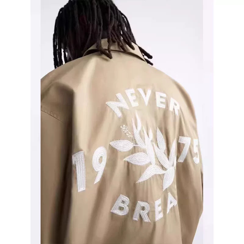 Embroidered Patch Lightweight Jacket
