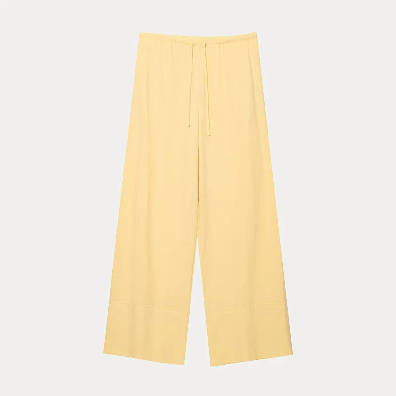 Relaxed Shirt & Wide-Leg Trousers Set