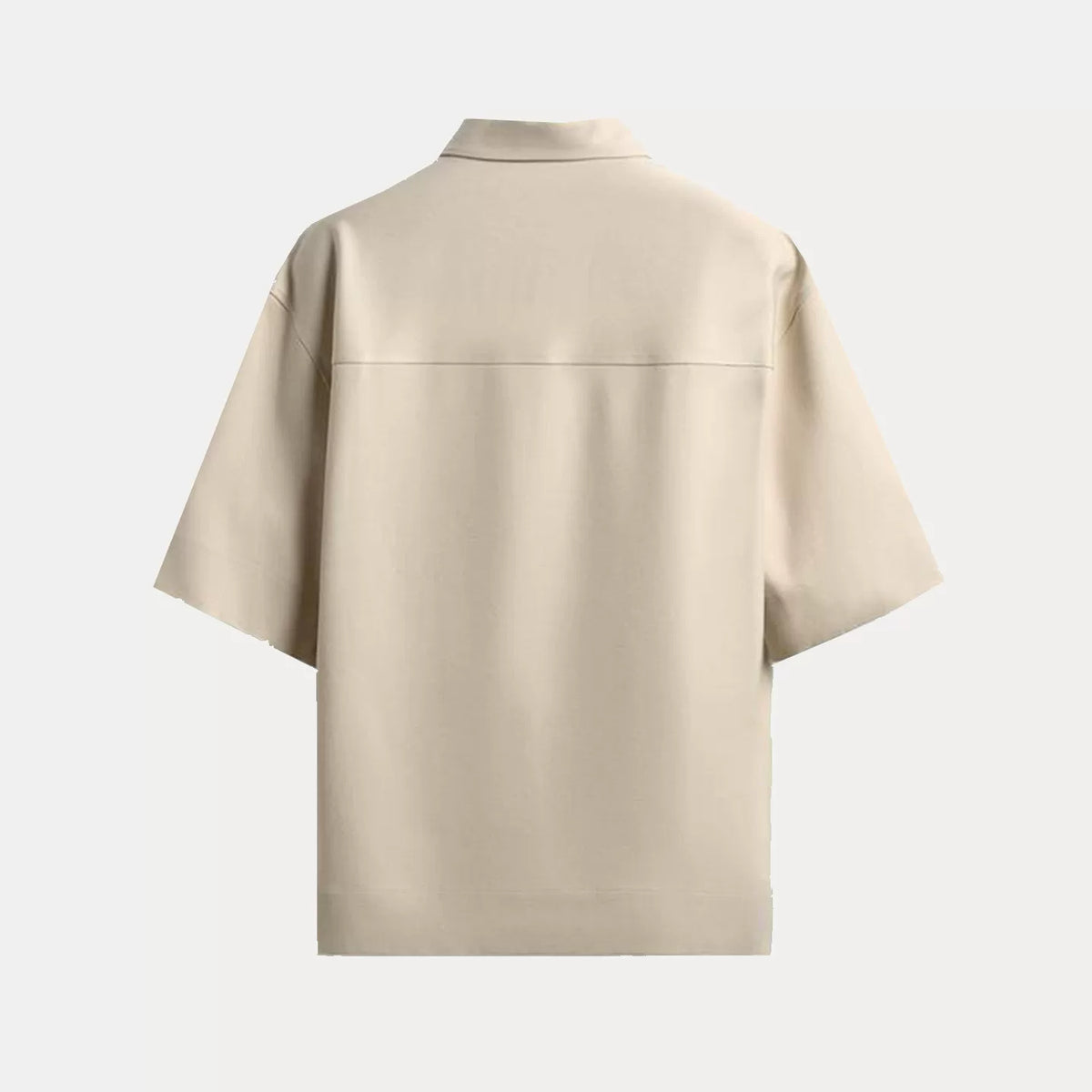 Zip Short-Sleeve Polo Shirt