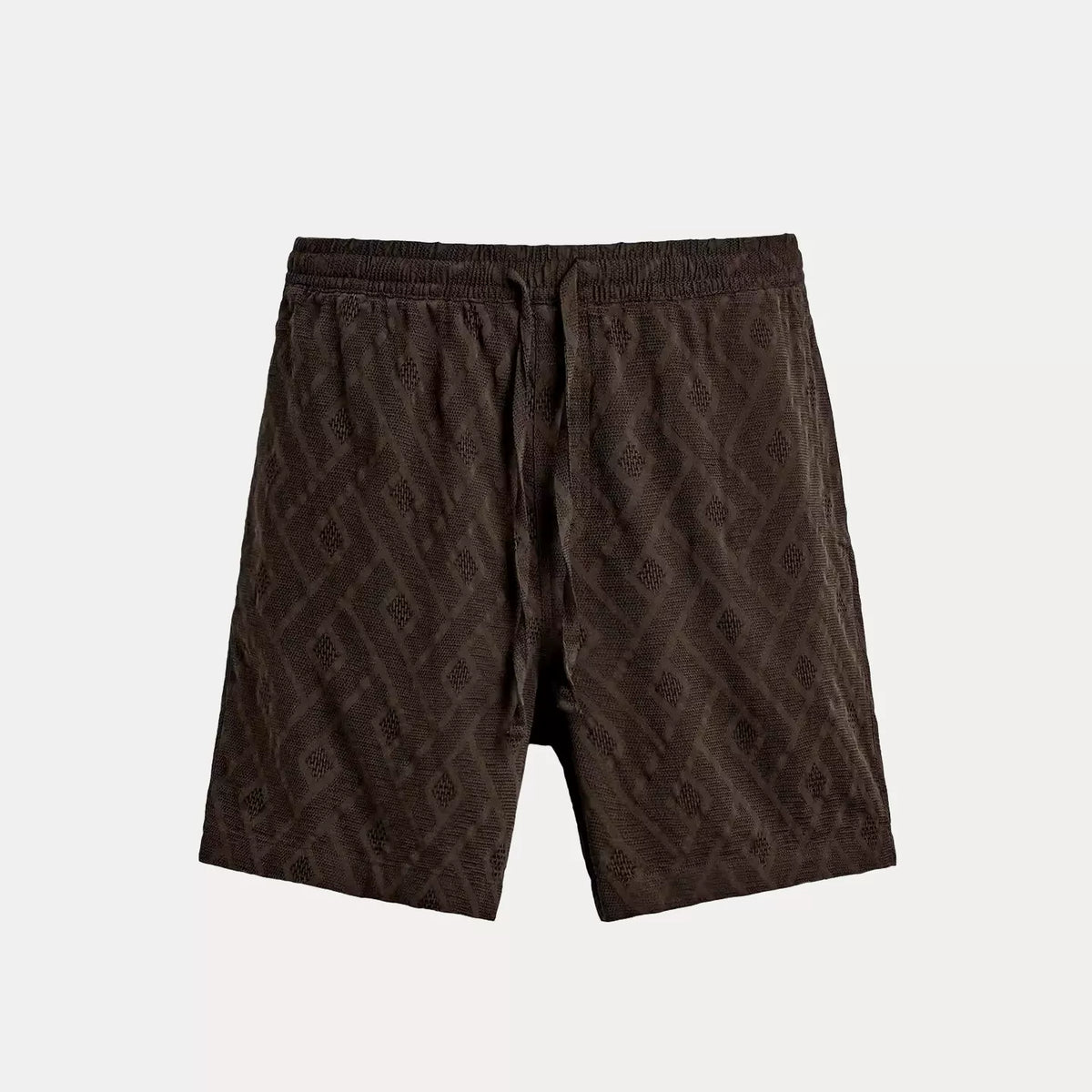 Short-Sleeve Shirt and Jacquard Shorts Set