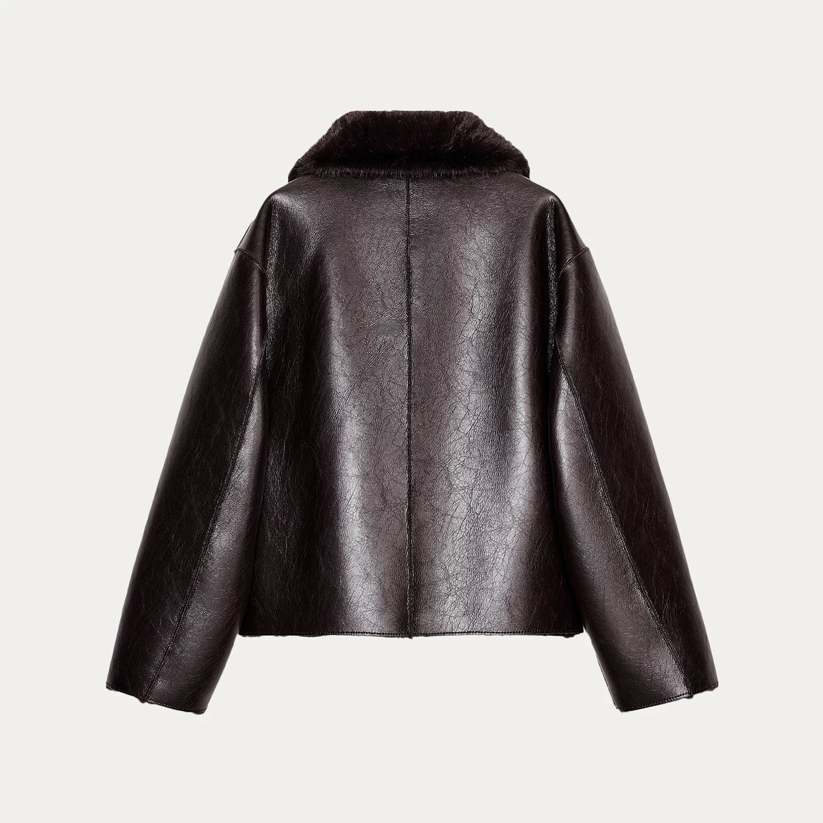 Reversible Faux Leather Jacket