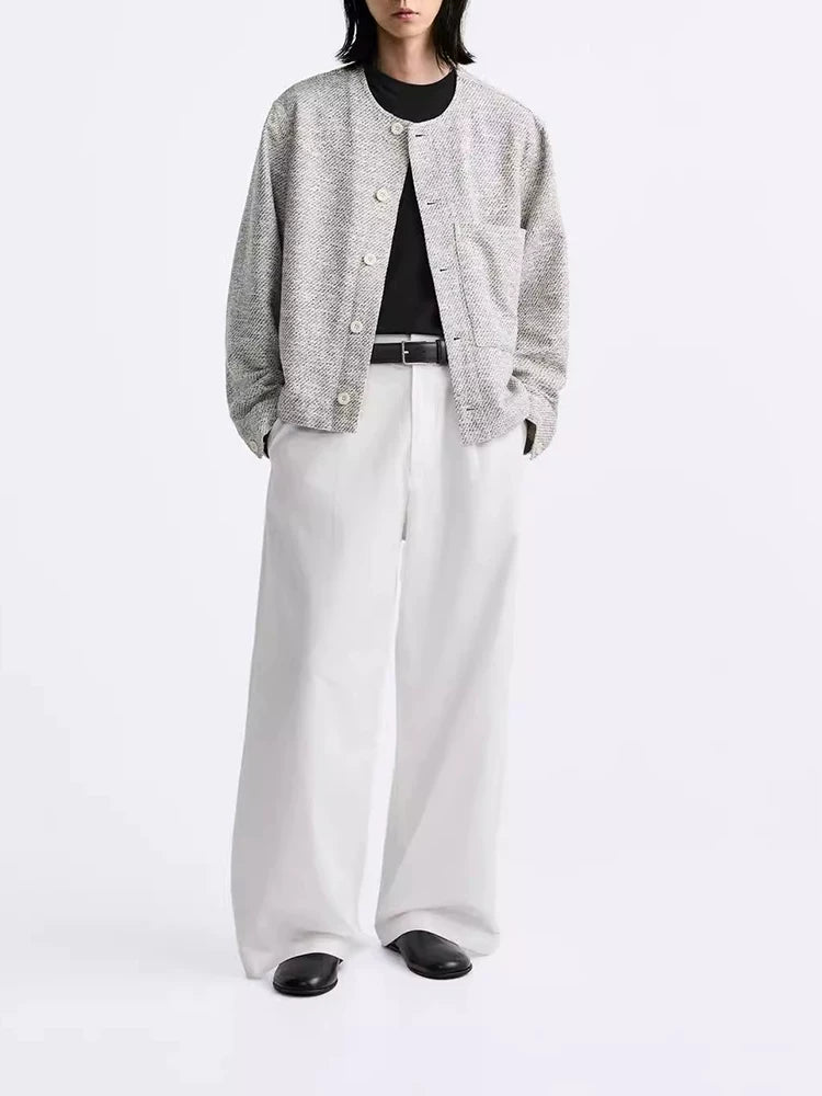 Crew Neck Shirt Jacket