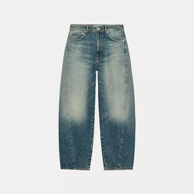 Balloon-Fit Mid-Rise Jeans
